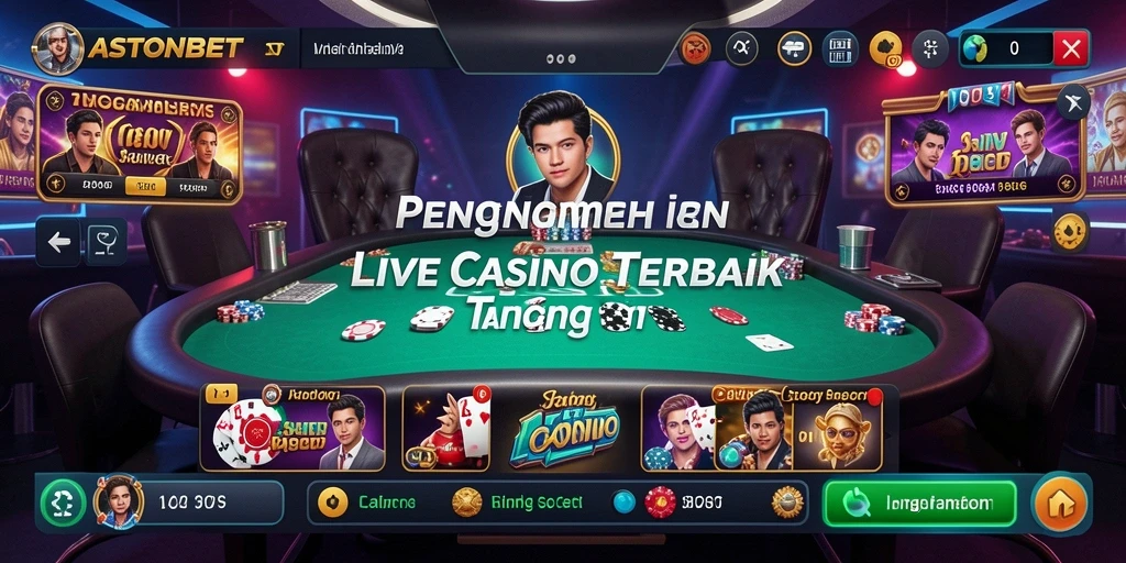 Screenshot gameplay Live Casino yang mendebarkan dan interaktif di ASTONBET.