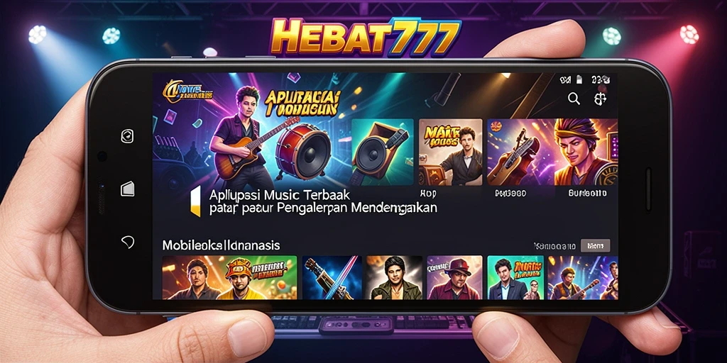 Gameplay HEBAT777 menunjukkan interaksi seru dengan musik.