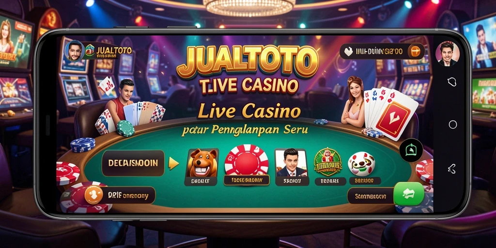 Tampilan gameplay JUALTOTO yang seru dengan dealer profesional.