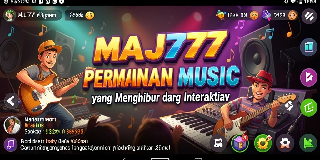 Tampilan gameplay MAJ777 yang penuh warna dan dinamis.