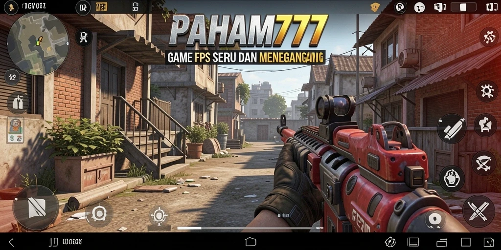 Tampilan seru gameplay PAHAM777 yang penuh aksi FPS.