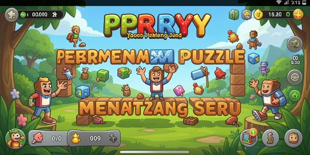 Screenshot utama PPRRYY yang menampilkan gameplay Puzzle yang menarik.