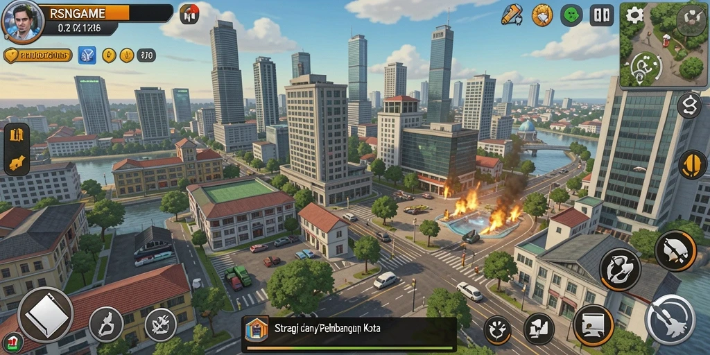 Gameplay menarik dengan berbagai elemen strategi dalam RSNGAME.