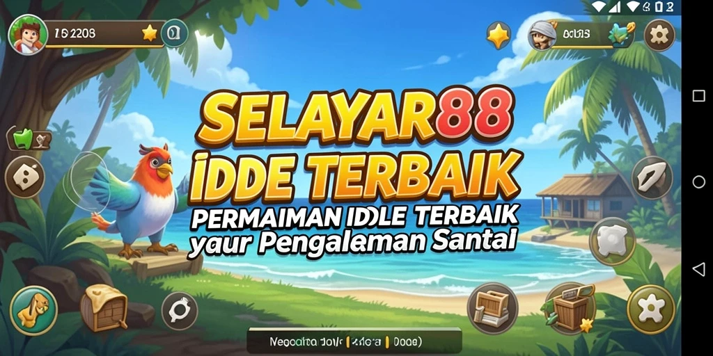 Tampilan gameplay ELAYAR88 yang menawan dengan suasana santai.