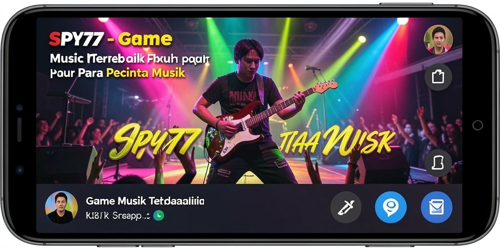 Tampilan menarik dari gameplay SPY77 saat bermain musik.