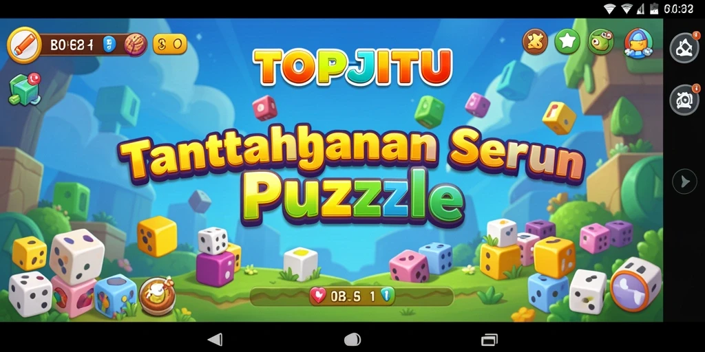 Tampilan gameplay yang menegangkan di TOPJITU dengan puzzle yang beragam.